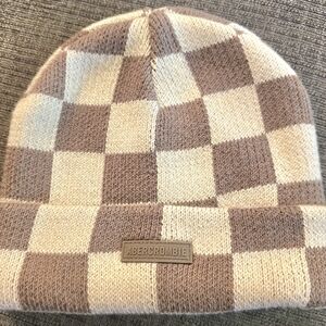 Vintage Y2K Abercrombie & Fitch Plaid Knit Hat BNWOT!